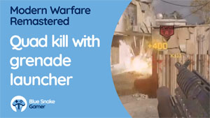 Quad kill with grenade launcher